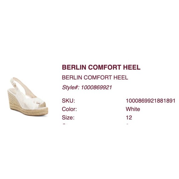 NIB Naturalizer Espadrille Wedge Sandals Berlin Comfort Heel Bettina Boho Sz 12 - Picture 6 of 13